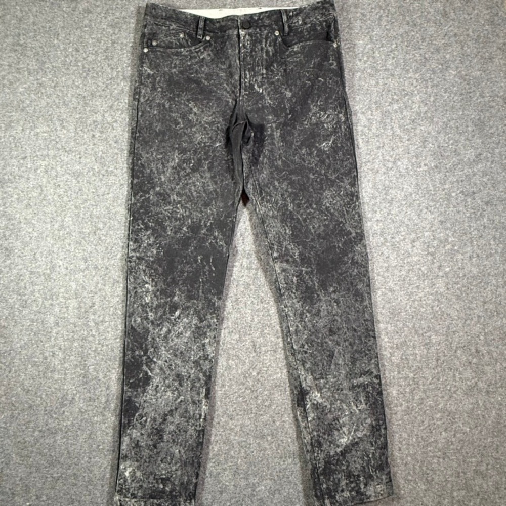 Outlier Bombworks Black Acid Wash Bombtwill Pants Mens 34x34 Made in Portugal